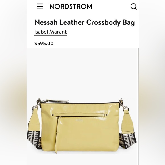Isabel Marant Nessah Leather Shoulder Bag - Picture 3 of 15